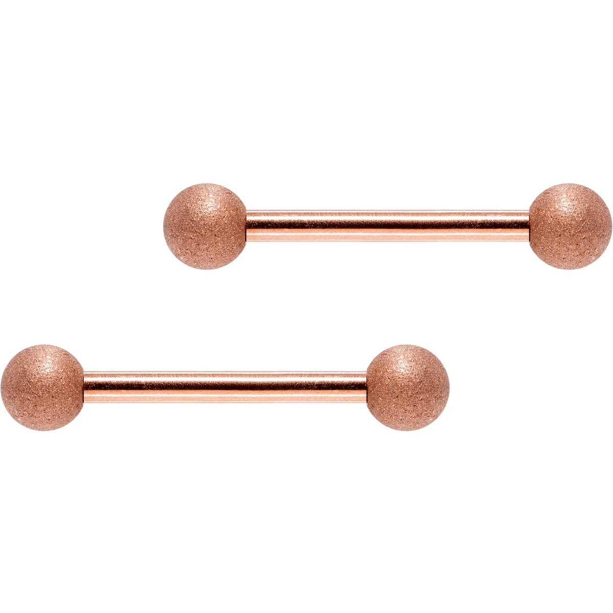 Rose Gold Classic Nipple Barbells ✨