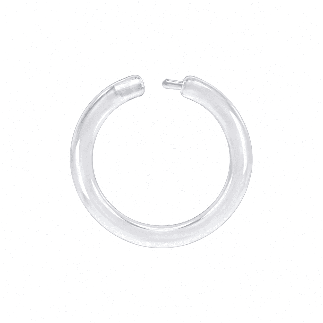 Clear Bioplast Seamless Ring Retainer
