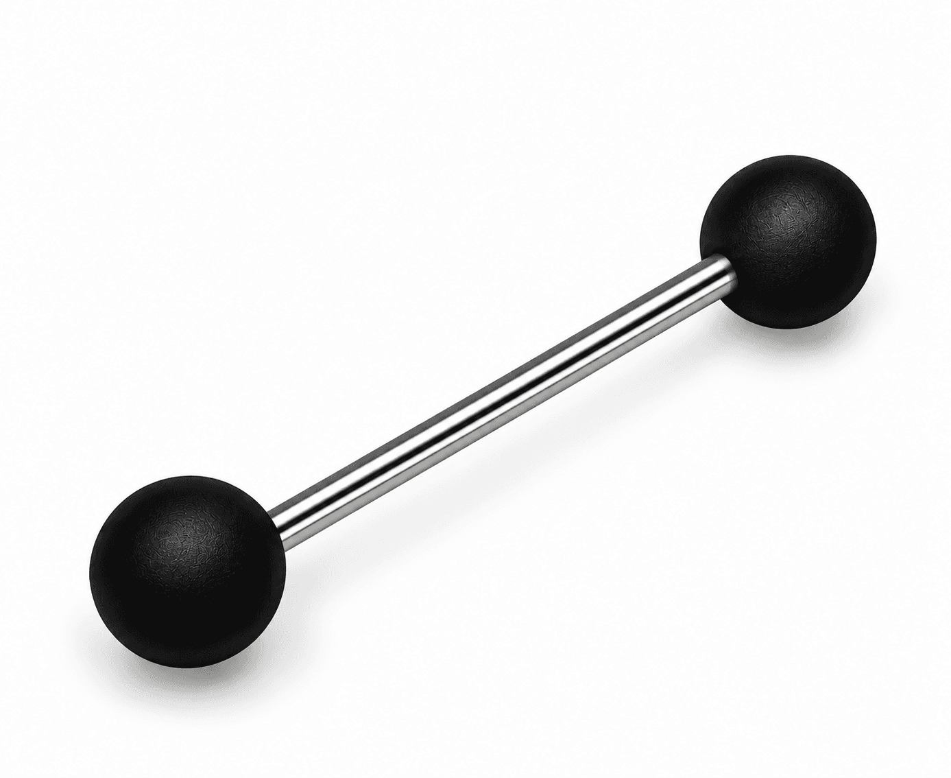Black Matte Acrylic Tongue Barbell 🖤