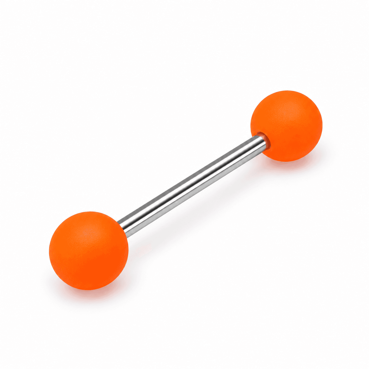 Orange Matte Acrylic Tongue Barbell ๐งก