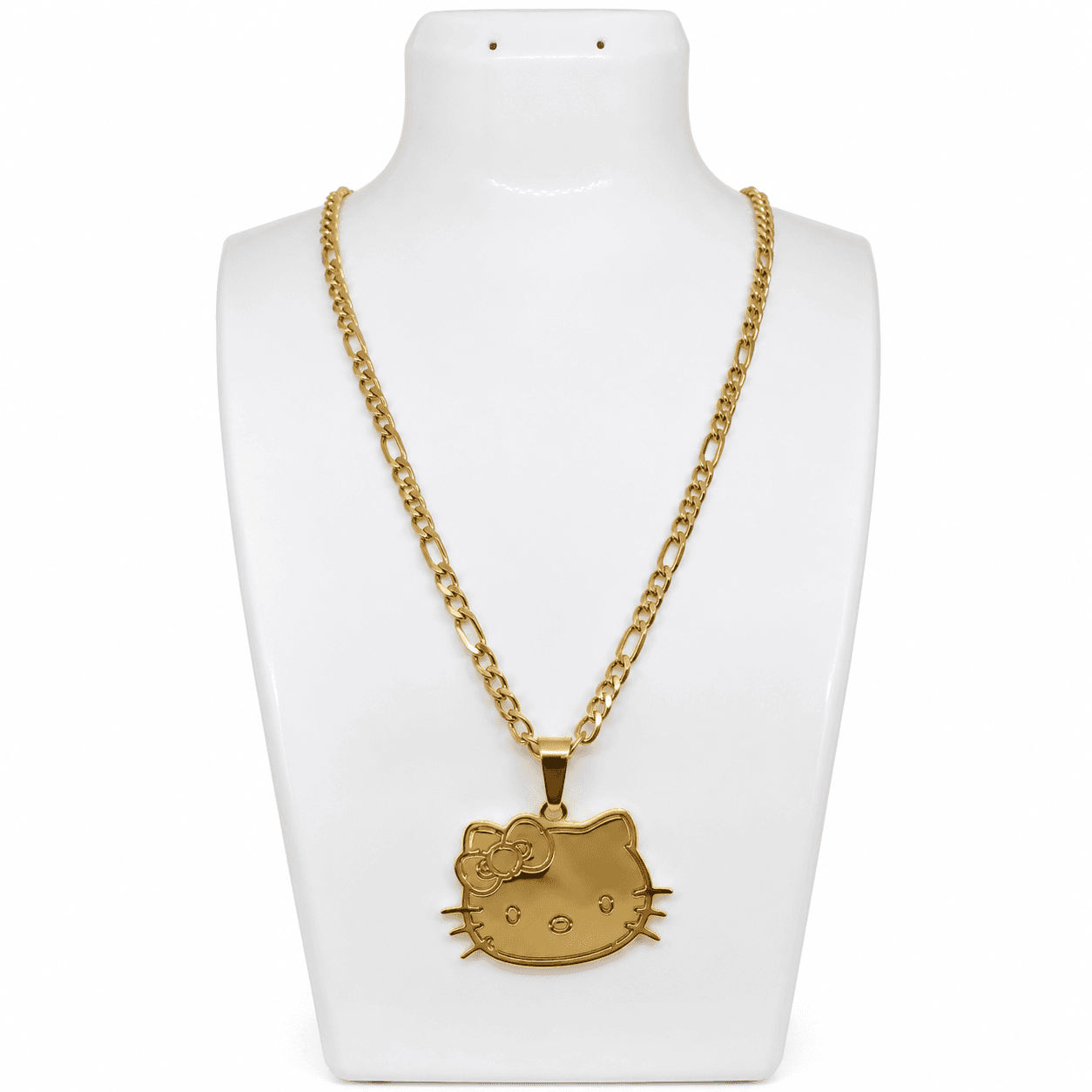 Hello Kitty Face Stainless Steel Necklace 🎀