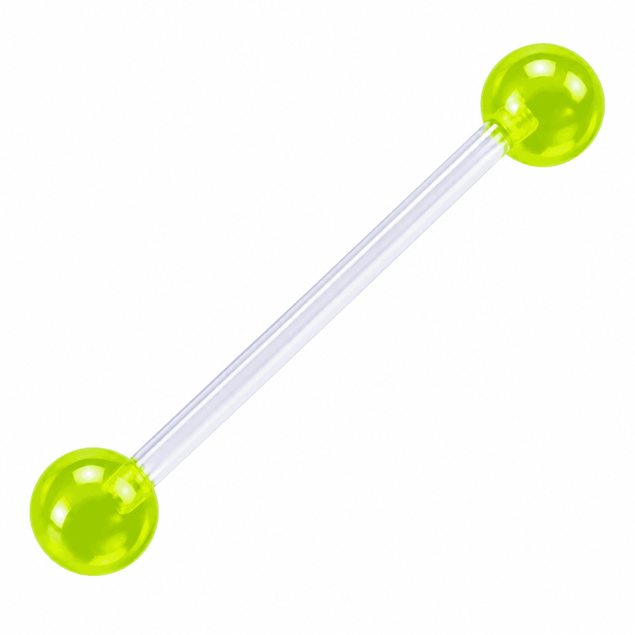 Lime Green Bioplast Flexible Piercing Retainer π