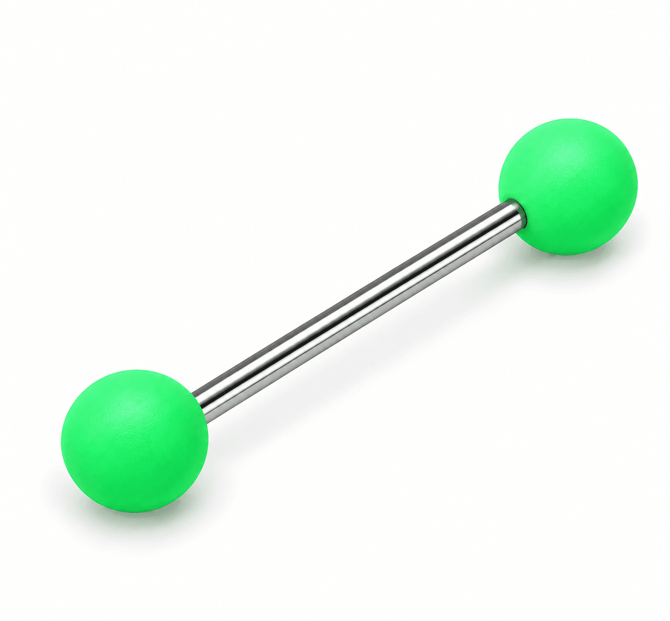 Green Matte Acrylic Tongue Barbell ๐