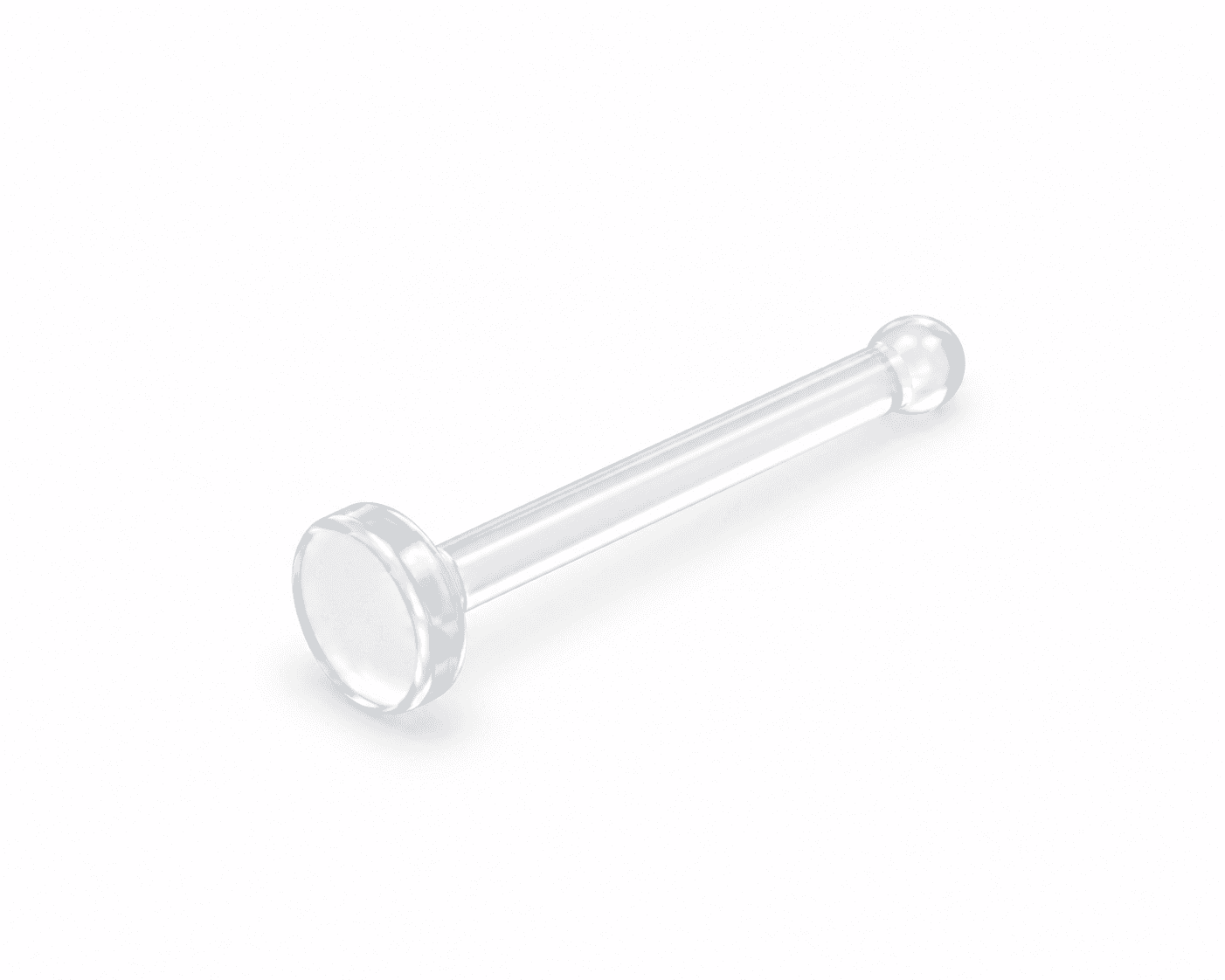 Clear Flat Top Nose Stud Retainer