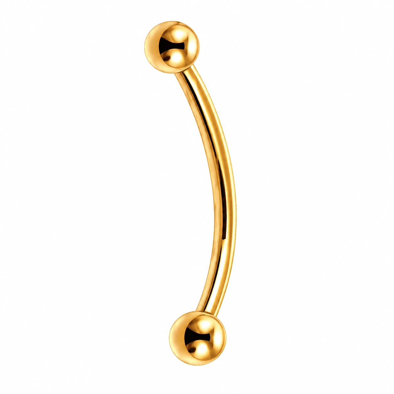 Gold Titanium Snake Eyes Barbell โจ